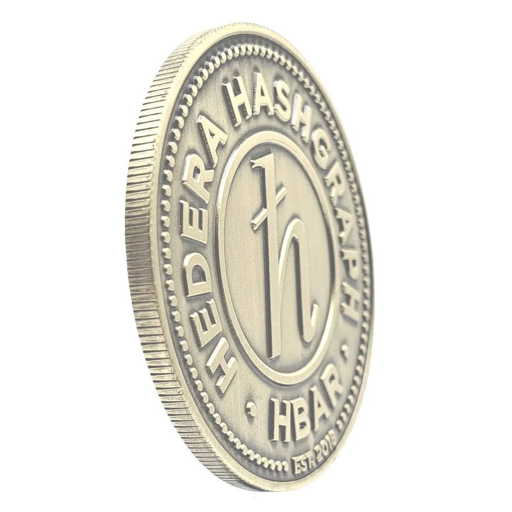 Hedera HBAR Gold Coin Gift Cryptocurrency