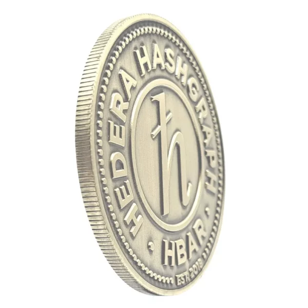 Physical-Hedera-Hashgraph-Antique-Gold-HBAR-Coin-Token
